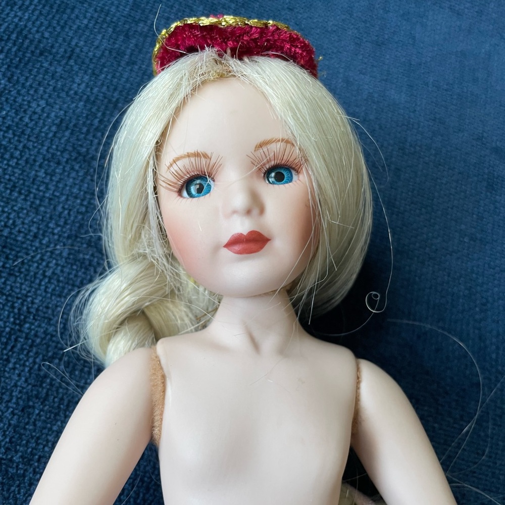 Rapunzel Trunk Doll Collectable Porcelain Hand Painted Face